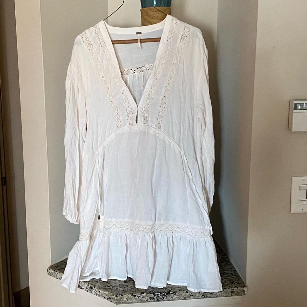 Free People cream dress/coverup